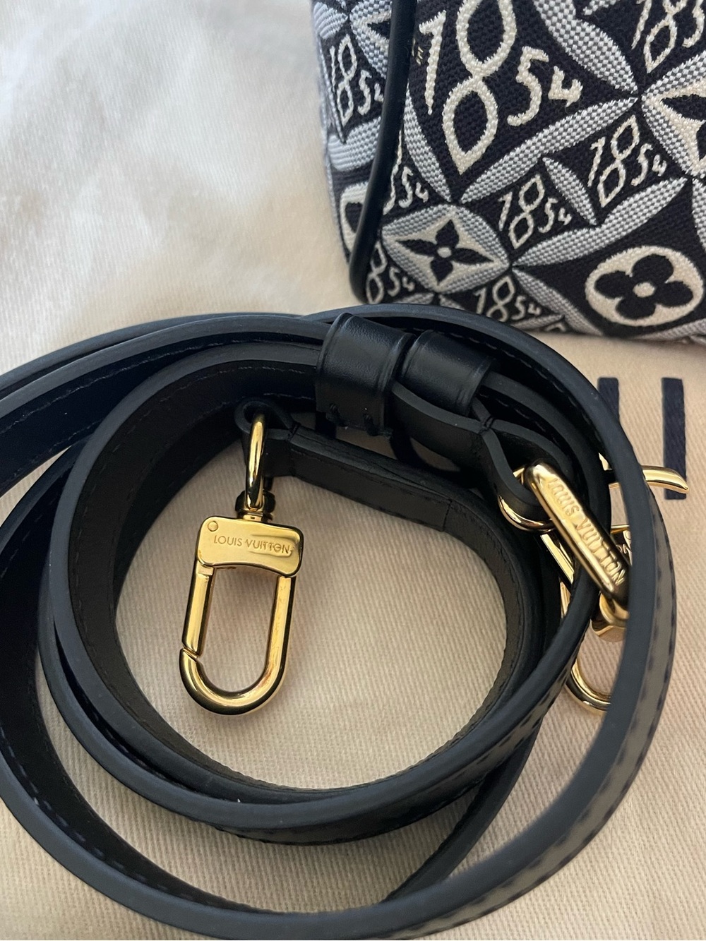 Louise Vuitton Speedy Bandouliere 25 In Noir Limited Edition Handbag - Picture 4 of 10